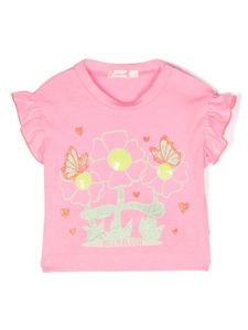 Billieblush t-shirt en coton à imprimé graphique - Rose