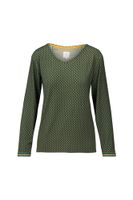 Pip Studio Trice Long Sleeve Top Suki Forest Green S - thumbnail