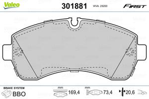 Valeo Remblokset 301881