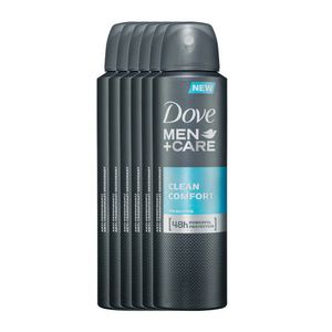 Dove Men+Care Clean Comfort deodorant spray - 6x150 ml - anti-transpirant