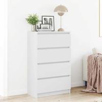 Dressoir 60x35x98,5 cm bewerkt hout wit