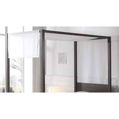 Vipack canvas Pino hemelbed - wit - 205x85x195 cm - Leen Bakker