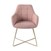 Jesper Home Noto eetkamerstoel Vintage Rose cross gold