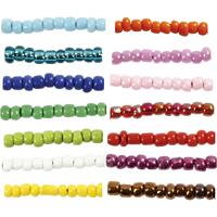 Creativ Company Rocailles, d 3 mm, afm 8/0, gatgrootte 0,6-1,0 mm, diverse kleuren, 14x25 gr/ 1 doos