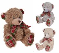 Kerstfiguur Pluche 18cm Beer Kerstfiguur Pluche 18cm Beer