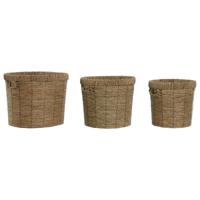 Plantenbakkenset Home ESPRIT Bruin Metaal Vezel Tropisch 36 x 36 x 29 cm Plantenbakkenset Home ESPRIT Bruin Metaal Vezel Tropisch 36 x 36 x 29 cm