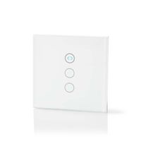 Nedis SmartLife Wandschakelaar | Wi-Fi | 300 W | Glas | Wit | 1 stuks - WIFIWC10WT WIFIWC10WT - thumbnail