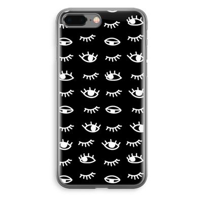 Eye pattern #3: iPhone 8 Plus Transparant Hoesje