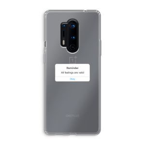 Reminder: OnePlus 8 Pro Transparant Hoesje