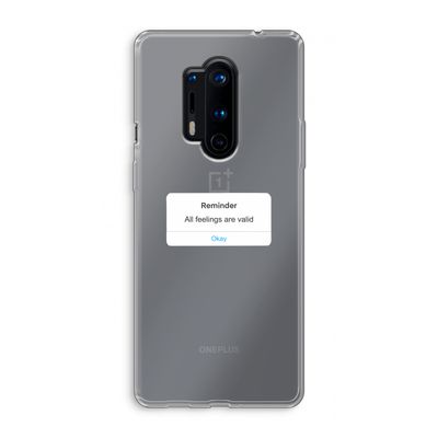 Reminder: OnePlus 8 Pro Transparant Hoesje