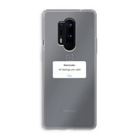 Reminder: OnePlus 8 Pro Transparant Hoesje