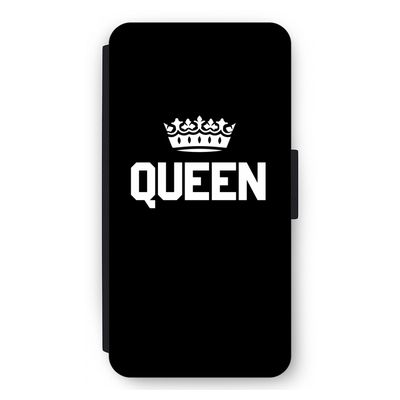 Queen zwart: iPhone 11 Pro Max Flip Hoesje
