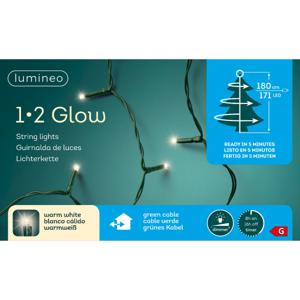 Lumineo Kerstverlichting - warm wit - 180 LEDs - 180 cm