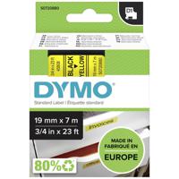 Labeltape DYMO D1 45808 Tapekleur: Geel Tekstkleur:Zwart 19 mm 7 m