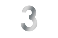 Metafranc Huisnummer 3 A2 120Mm - WU0424027 Metafranc Huisnummer 3 A2 120Mm - WU0424027