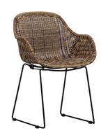 WOOOD Eetkamerstoel Willow Rattan