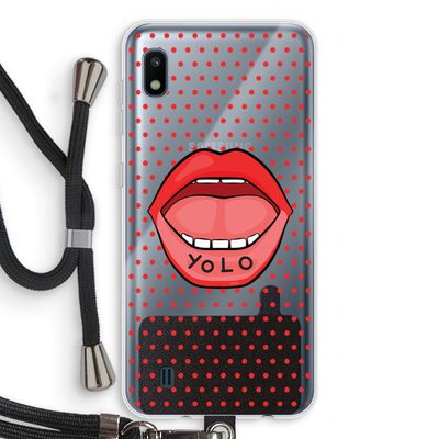 Yolo Denise: Samsung Galaxy A10 Transparant Hoesje met koord