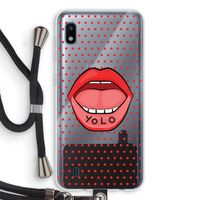 Yolo Denise: Samsung Galaxy A10 Transparant Hoesje met koord