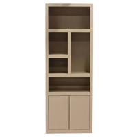 Giga Meubel - Wandkast Hardhout Beige - 80x45x220cm - Xander