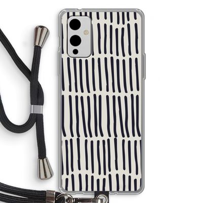 Moroccan stripes: OnePlus 9 Transparant Hoesje met koord