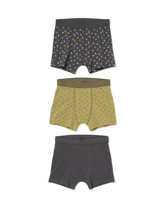 HEMA Kinderboxers surf - 3 stuks antraciet (antraciet)