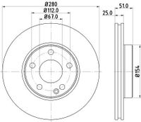 Remschijf 8DD355129671