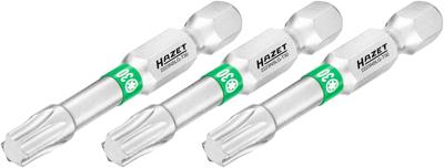 HAZET Bit 2223NSLG-T30/3 · 1/4 inch (6,3 mm) zeskant massief · Binnen-TORX®-profiel · 3-delig · SW T30