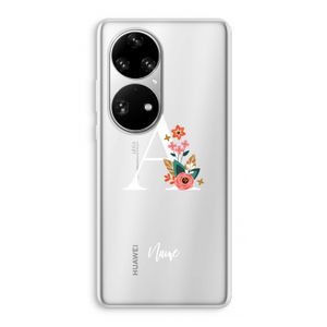 Pink Bouquet: Huawei P50 Pro Transparant Hoesje