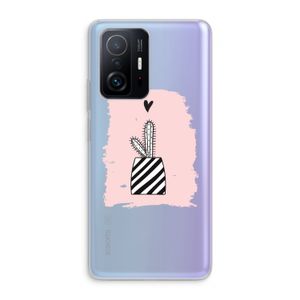 Zwart-wit cactus: Xiaomi 11T Transparant Hoesje