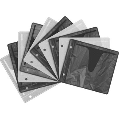 Elevar CD/DVD-ordnerhoes 2 CDs/DVDs/Blu-rays Kunststof Zwart (transparant), Wit (transparant) 1 stuk(s) (b x d) 147 mm x 127 mm LV-9640