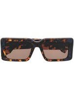 Marcelo Burlon County of Milan Eyewear lunettes de soleil à monture oversize - Marron - thumbnail