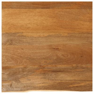 Tafelblad met natuurlijke rand 60x60x3,8 cm massief mangohout