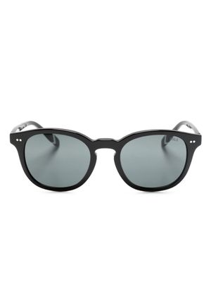 Polo Ralph Lauren lunettes de soleil rondes à effet écailles de tortue - Noir