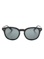 Polo Ralph Lauren lunettes de soleil rondes à effet écailles de tortue - Noir