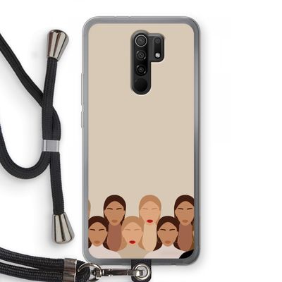 Girls girls girls: Xiaomi Redmi 9 Transparant Hoesje met koord