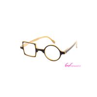 Leesbril Leesbril Readloop Patchwork-Beige/Zwart 2607-01-+1.50 | Sterkte: +1.50 | Kleur: Zwart