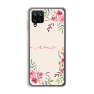 Rozen: Samsung Galaxy A12 Transparant Hoesje