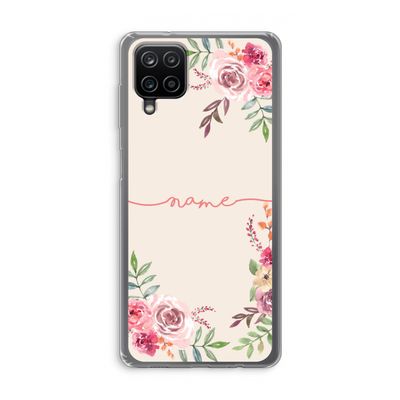 Rozen: Samsung Galaxy A12 Transparant Hoesje