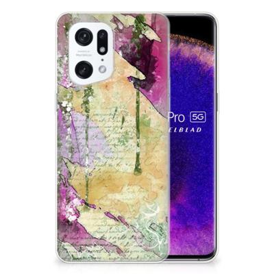 Smartphone hoesje OPPO Find X5 Pro Letter Painting Smartphone hoesje OPPO Find X5 Pro Letter Painting