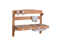 roba Houten speelgoed keuken om op te hangen (85x35x65, Teak)