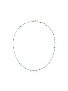 Gigi Clozeau collier en or jaune 18ct et perles - Bleu