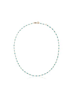 Gigi Clozeau collier en or jaune 18ct et perles - Bleu