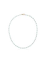 Gigi Clozeau collier en or jaune 18ct et perles - Bleu