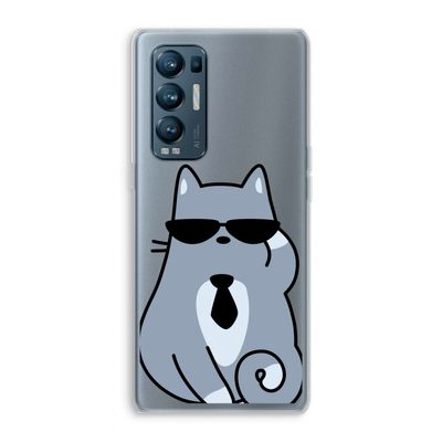 Cool cat: Oppo Find X3 Neo Transparant Hoesje