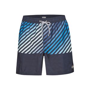 Happy Shorts Happy Shorts Zwemshort Heren Water Colour Stripes Blauw
