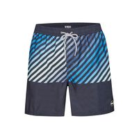 Happy Shorts Happy Shorts Zwemshort Heren Water Colour Stripes Blauw - thumbnail