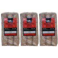 Houtbriketten - 3x - 10 kilo - kachel/openhaard - geperste briketten