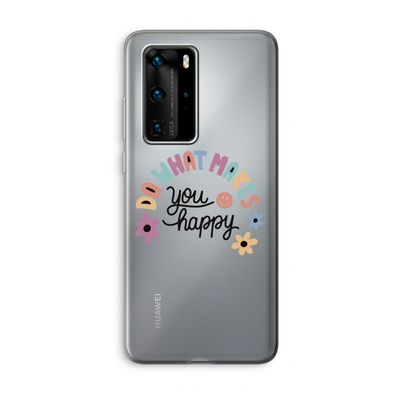 Happy days: Huawei P40 Pro Transparant Hoesje
