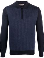 Corneliani polo à manches longues - Bleu