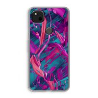 Pink Clouds: Google Pixel 4a Transparant Hoesje Pink Clouds: Google Pixel 4a Transparant Hoesje